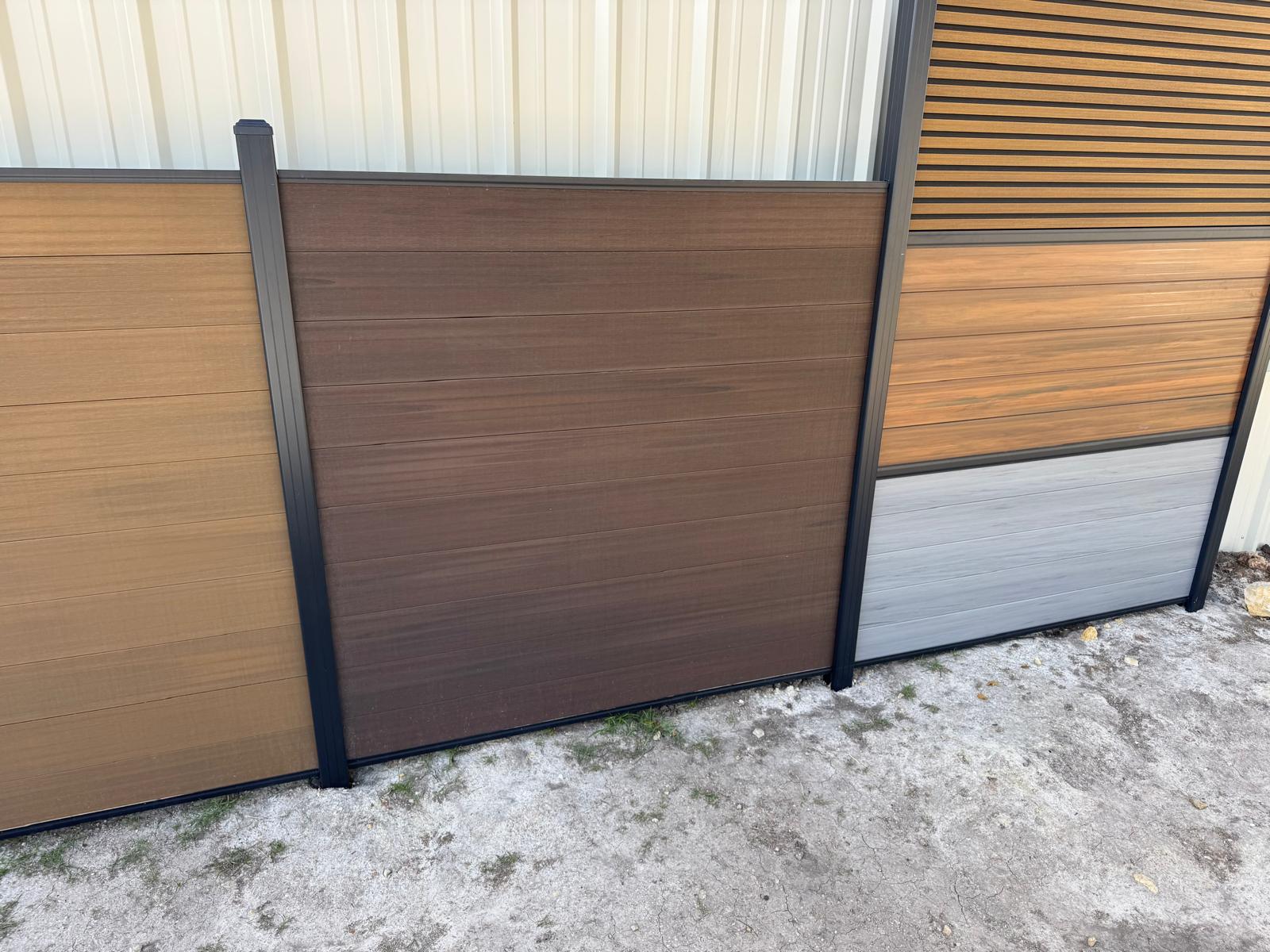 WPC Composite Fence for Property Line in Fulshear TX